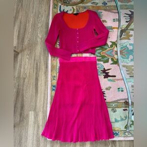 J. CREW Knit Set Hot Pink